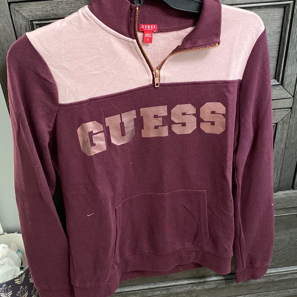 Guess zip up pullover